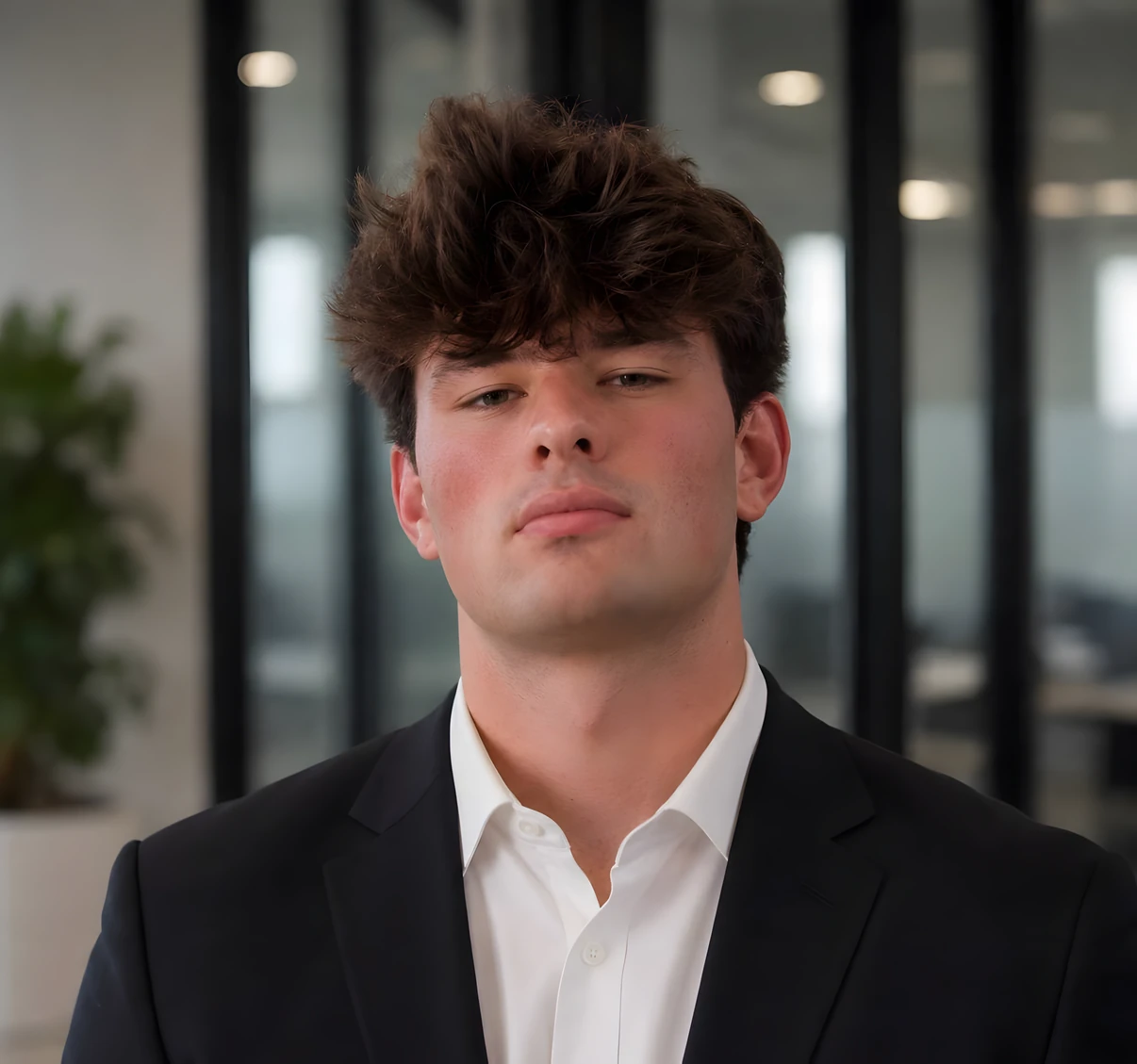 Ryan Conrad in a dark suit and white shirt.